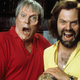 Buechler and Kevin McCarthy on the set of Ghoulies III in 1991